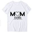 thumbnail image 3 of Njagoc3 Mom Love Slogan Cotton T-Shirt Women Breathable Sweat-Wicking Summer Casual Top Mother's Day Gift, 3 of 5