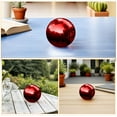 thumbnail image 3 of Pawsdot Dark Red Stainless Steel Gazing Globe Reflective Outdoor Decor, 3 of 8