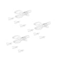 thumbnail image 4 of GOOHOCHY Hemoton 12 pcs Transparent Towel Clips Set with Spring Loaded Beach Towel Clips for Chairs Clear Plastic Towel Clips, 4 of 8