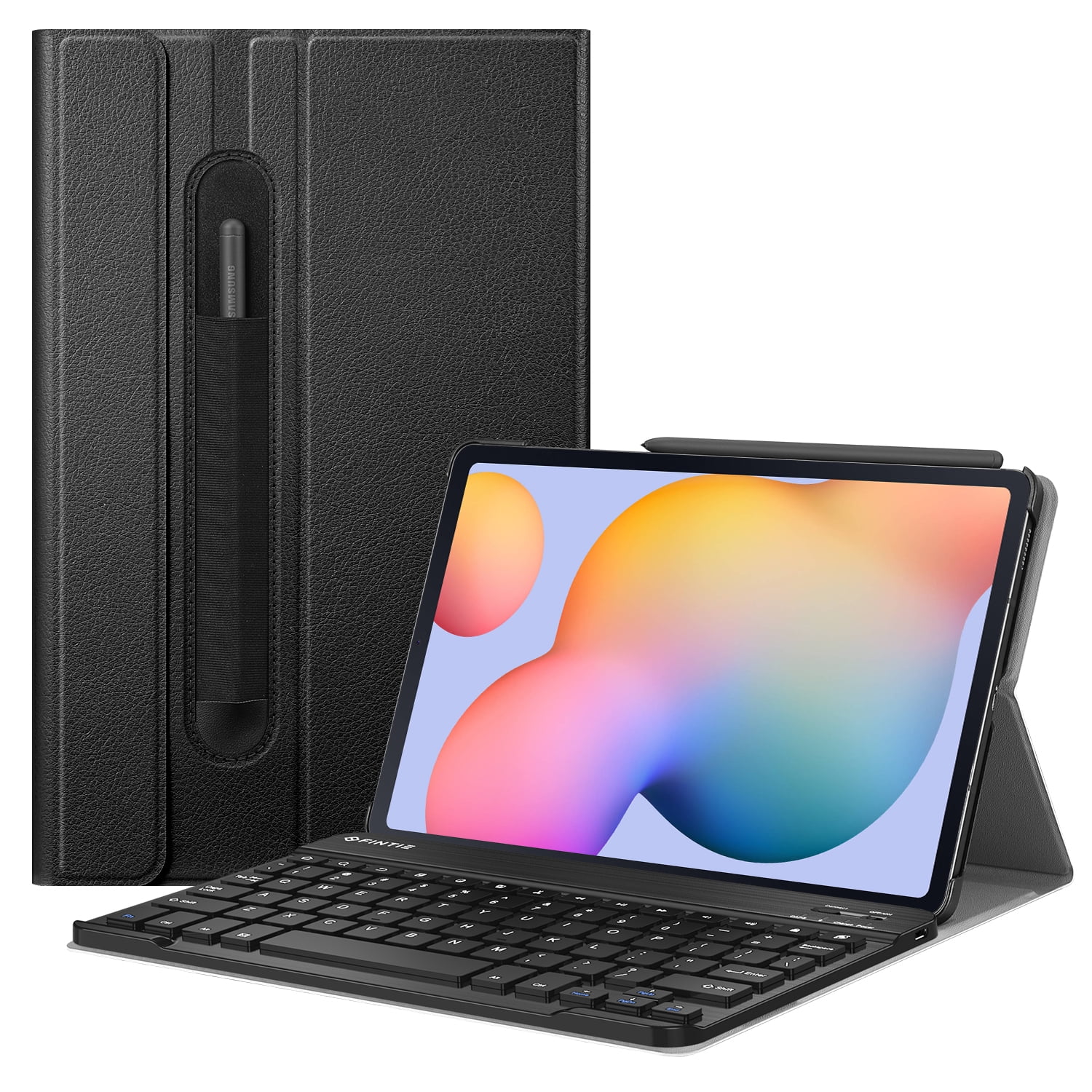 Fintie Keyboard Case for Samsung Galaxy Tab Model SM-P610/P613/P615/P619, Slim Stand Cover with Secure S Holder Detachable Wireless Bluetooth Keyboard, Gray - Walmart.com