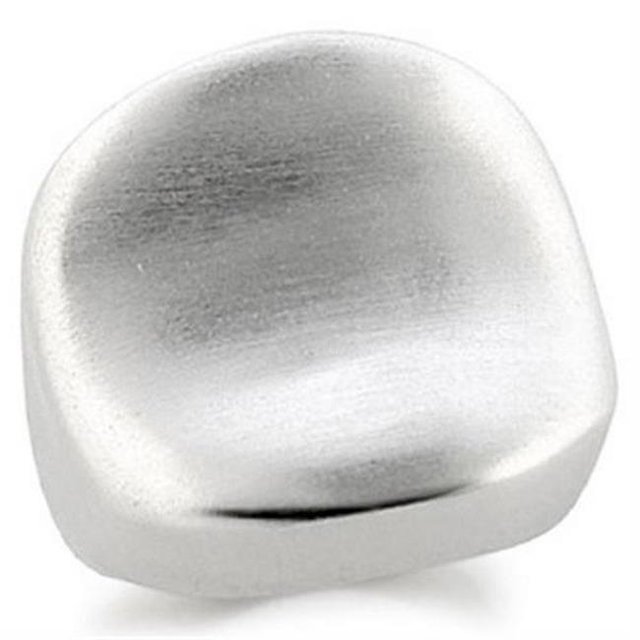 Rhodium Bague en Laiton Sans Pierre, Taille 6