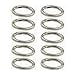 thumbnail image 3 of WEICHUAN 10PCS Zinc Alloy Round Spring Clips Carabiner - 1" Gate O Ring Round Carabiner Snap Clip Trigger Spring Keyring Buckle Organizing Accessory Metal Secure Holder(Silver), 3 of 4