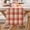 Orange Light, variant on Plaid Fall Thanksgiving Table Runner, Autumn Holiday Rust Orange Table Runners, Harvest Decorations Farmhouse Home Kitchen Dining Party Decor