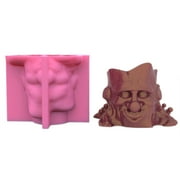 Milue Tree Stump Flower Pot Silicone Mold for Epoxy Resin Concrete Succulent Mould