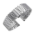 thumbnail image 3 of Correa de reloj de acero macizo de 22 mm para Armani AR11238 AR1981 AR60024/AR60025, color plateado y negro, cierre plegable, accesorios para pulseras, 3 of 5