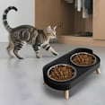 thumbnail image 4 of CREATITOY Stainless Steel Dual-Bowl Pet Feeder Dog Cat Food Water Bowl, 4 of 5