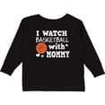thumbnail image 3 of Inktastic I Watch Basketball with Mommy Boys Long Sleeve Toddler T-Shirt, 3 of 5