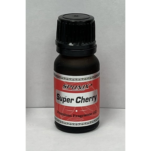 Super Cherry Fragrance Oil Aromatic Premium Grade Scented Perfume Oil 10 mL / .33 Oz by Sponix Made in USA / FAST DELIVERY