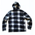 thumbnail image 3 of 1826 Men's Sherpa-Lined Flannel Hoodie Jacket - Warm Zip-Up Layer for Cold Weather - Classic Fleece Plaid Pattern - Perfect for Hiking, Camping, & Everyday Winter Wear, 3 of 5