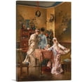 thumbnail image 1 of ARTCANVAS The Visitors 1881 Canvas Art Print by Alfred Stevens - Size: 12" x 8" (0.75" Deep), 1 of 9