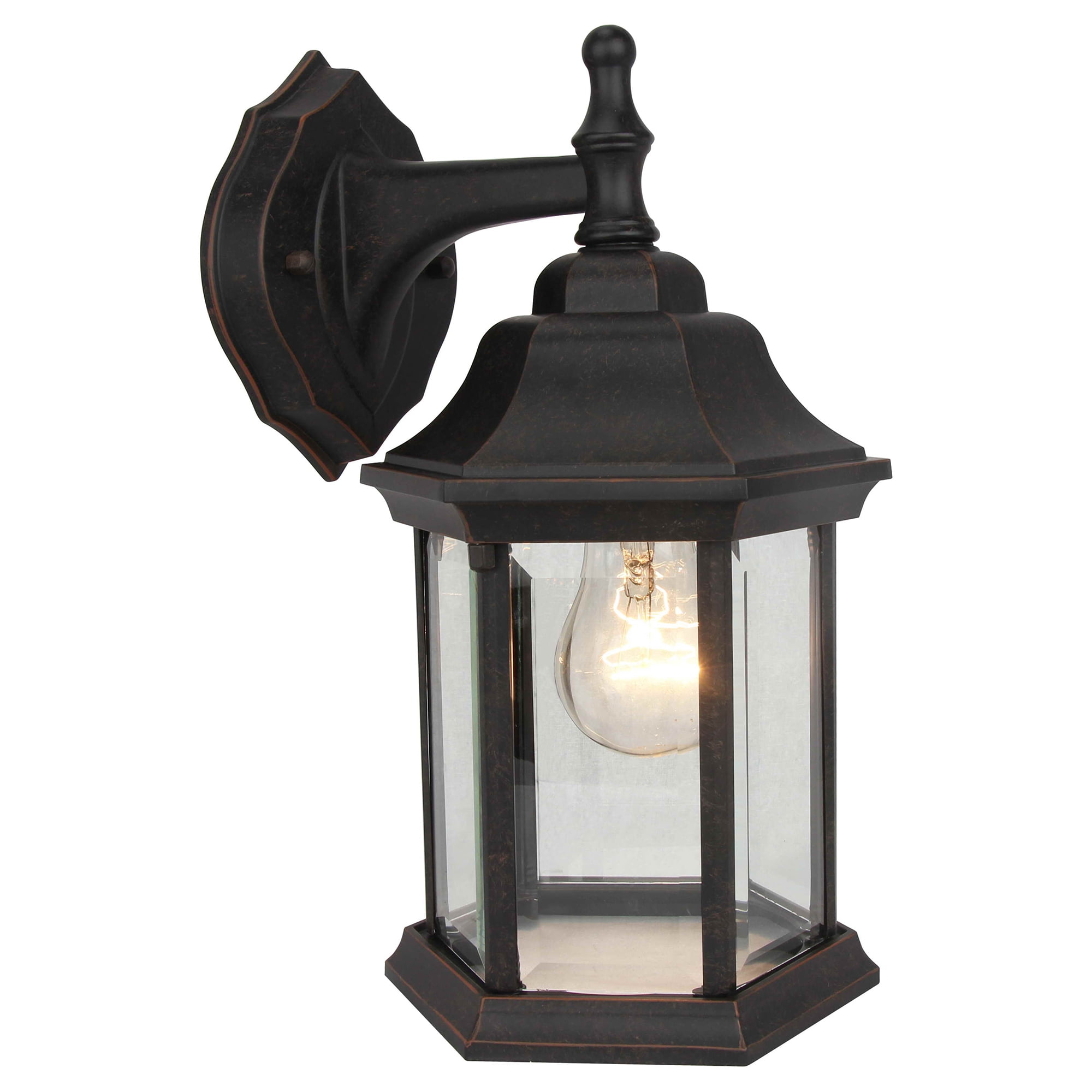 1 Light Outdoor Wall Lantern in Oil Rubbed Bronze