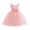 Pink, variant on Sngxgn Girls Tulle Mesh Dress Ruffle Party Flower Shirred Tutu Dress(Blue,120)