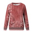 thumbnail image 4 of Chandails à Capuchon de Mode pour Femmes 2023 Manches Longues Décontractées Col Rond Chandails en Molleton Solides Hauts Blouse 50 % de Rabais Liquidation Costumes Halloween/noël, 4 of 4