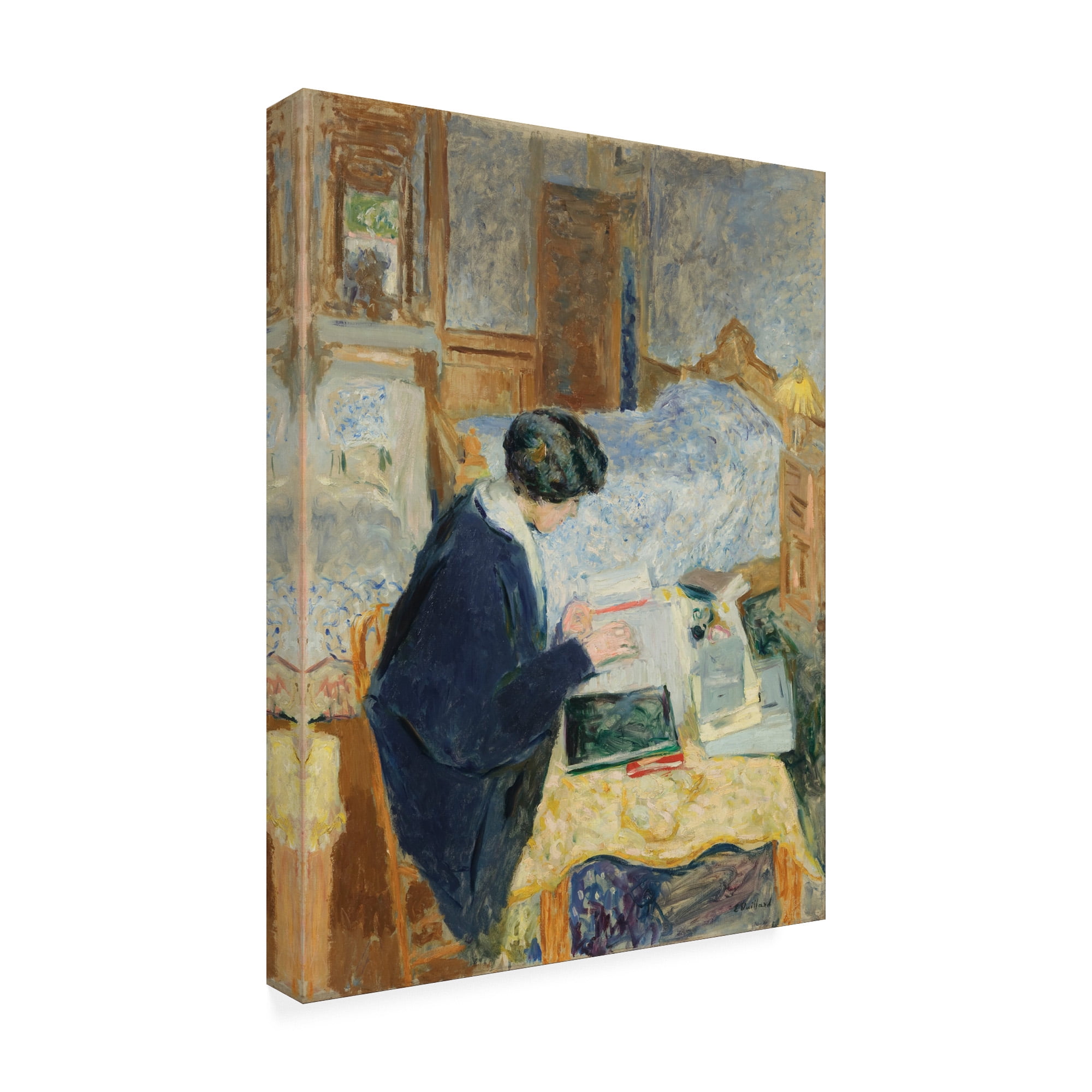 Trademark Fine Art 'Lucy Hessel Reading' Canvas Art by Edouard Vuillard