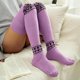 thumbnail image 4 of Roncen Women Thigh High Socks Extra Long Cotton Knit Warm Thick Tall Long Boot Stockings Leg Warmers, 4 of 4