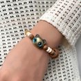 thumbnail image 3 of Pulsera de mujer, pulsera con cuentas de gato lindo, pulsera de madera para gato, joyería de moda, cuentas elásticas, 3 of 4