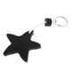 thumbnail image 2 of Llavero flotante de espuma EVA en forma de estrella de vela de yate Agua Negro Cola Llavero Flotante, 2 of 8