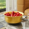 thumbnail image 4 of Double Layer Strainer Basket, Vegetable Washing Basket with Quick Drain, Ergonomic Grip Kitchen Colander for Rinsing and Serving Produce, Fruits and Vegetables, 4 of 6