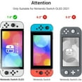 thumbnail image 2 of Switch OLED Case Protective Case for Nintendo Switch OLED Model 2021, Dockable Flip Case for Switch OLED and Joy-Con Controller Grip Case with Screen Protector & 2 Thumb Grip Caps, 2 of 2
