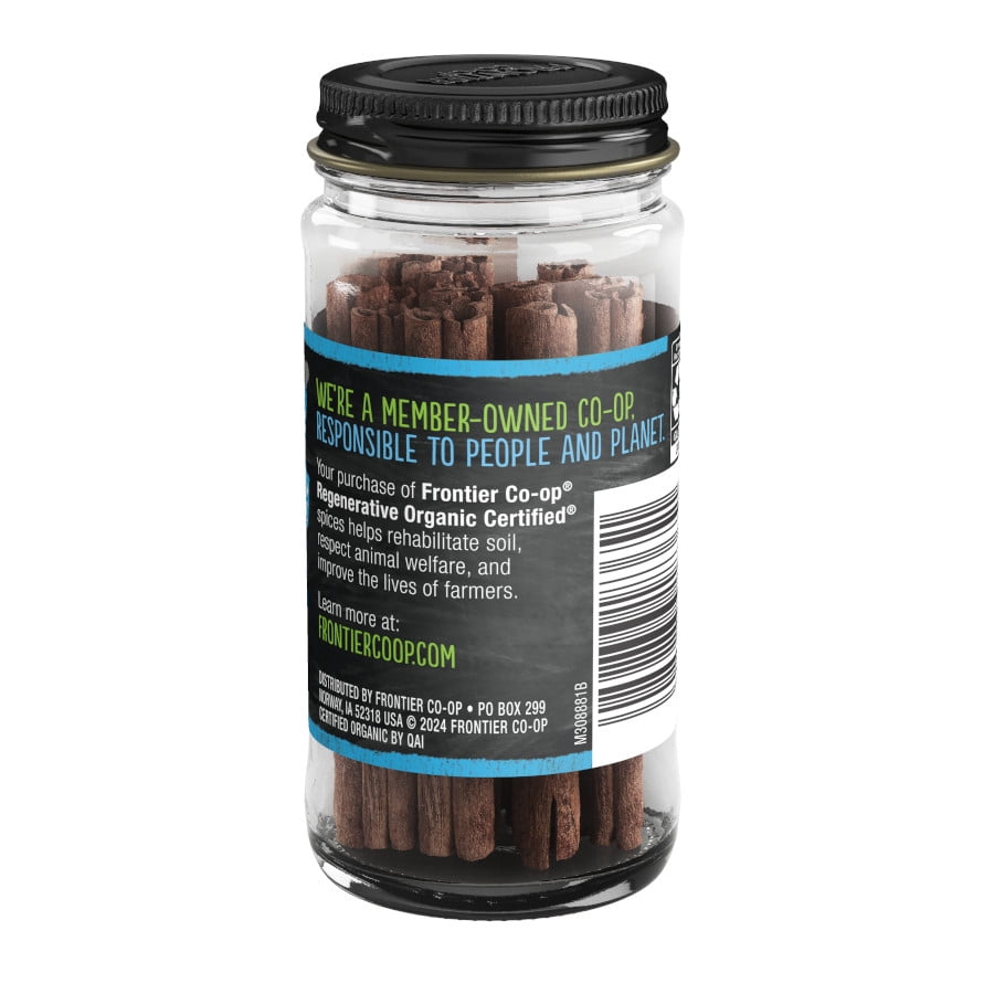 Frontier Co-op Ceylon Cinnamon Sticks, Regenerative Organic Certified®, 0.60 oz.
