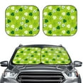 thumbnail image 2 of Haiem St Patrick's Day7 Car Windshield Sun Shade (2 Pieces) Foldable Windshield Sun Shade Car Accessories for Truck SUV Pickup-Large, 2 of 7