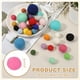 thumbnail image 2 of Uxcell 30 Pcs Bolas de Fieltro de Lana, Pompones de Fieltro de 0.8 Pulgadas para Manualidades, Lotes de Pompones Hechos a Mano para Decoración de Arte y Manualidades en Guarderías, Rosa Rojo, 2 of 6