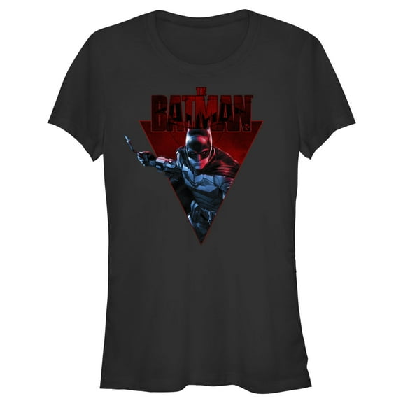 Junior's The Batman Ready for Action  Graphic Tee Black Small