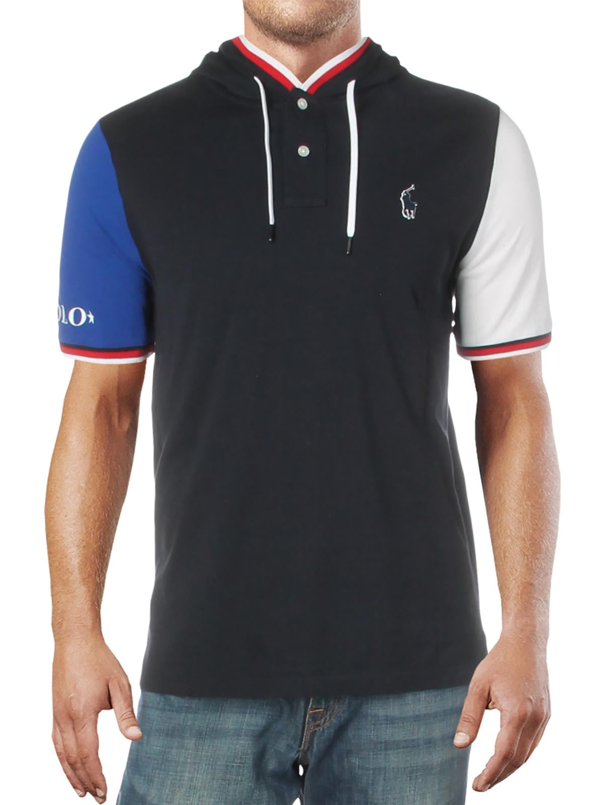 short sleeve hooded polo shirts