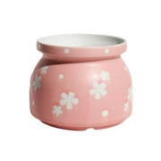 NUZYZ Flowerpot Decorative Ceramic Bright-colored Flower Pattern Planter Pot for Home