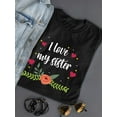 thumbnail image 3 of Love My Sister T-Shirt Women -SPIdeals Designs, Female XX-Large, 3 of 4