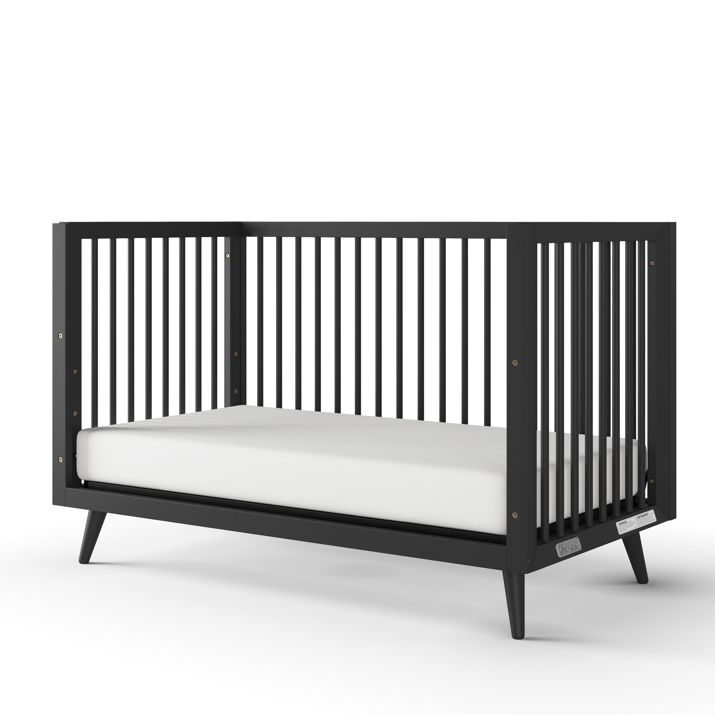 Child Craft Cranbrook 4-in-1 Convertible Baby Crib, Black Ebony