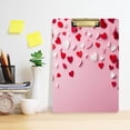 thumbnail image 5 of Acrylic Writing Board Gold 12.5*9 Inch Clipboards Transparent Acrylic Material Suitable For Office Classroom Teachers Fashion Bloggers Stationery Enthusiasts Love Pattern, 5 of 9