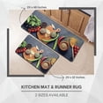 thumbnail image 2 of Decorative Kitchen Runner Rug, Non-Slip Backing, Machine Washable Floor Mat with Fresh Herbs and Spices Design, Durable, Easy To Clean, Comfortable Standing Mat For Home and Kitchen Decor, 2 of 8