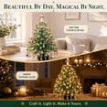 thumbnail image 3 of DIY Beaded Christmas Tree Kit 3D Crystal Bead Pearl Holiday Craft, Christmas Autumn Winter & Halloween Themes Handmade Kits, Warm Glow Tabletop Decor Set, Creative Sparkling Xmas Decoration, 3 of 8