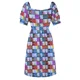 thumbnail image 5 of Mahjong-vestido sin mangas de azulejos azules para mujer vestidos elegantes para mujer, 5 of 6