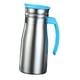 thumbnail image 5 of Jarra de café aislada de acero inoxidable de 1 litro para dispensador de bebidas frías/calientes Azul con asa, 5 of 9