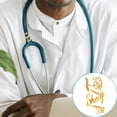 thumbnail image 2 of Xinwanna Stethoscope Charms with ID Tag Polished Titanium Steel Personalized Stethoscope Name Tag Holiday Gift for Doctor Nurse Medical Assistant (Type A), 2 of 13