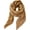 Beige, variant on Women Crinkle Pleated Square Scarf Solid Color Neckerchief Soft Bandana Small Shawl Neck Wraps for All Season (Beige)