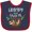 Navy and Red, variant on Inktastic Grampy Loves Me Cute Sloth and Baby Boys or Girls Baby Bib