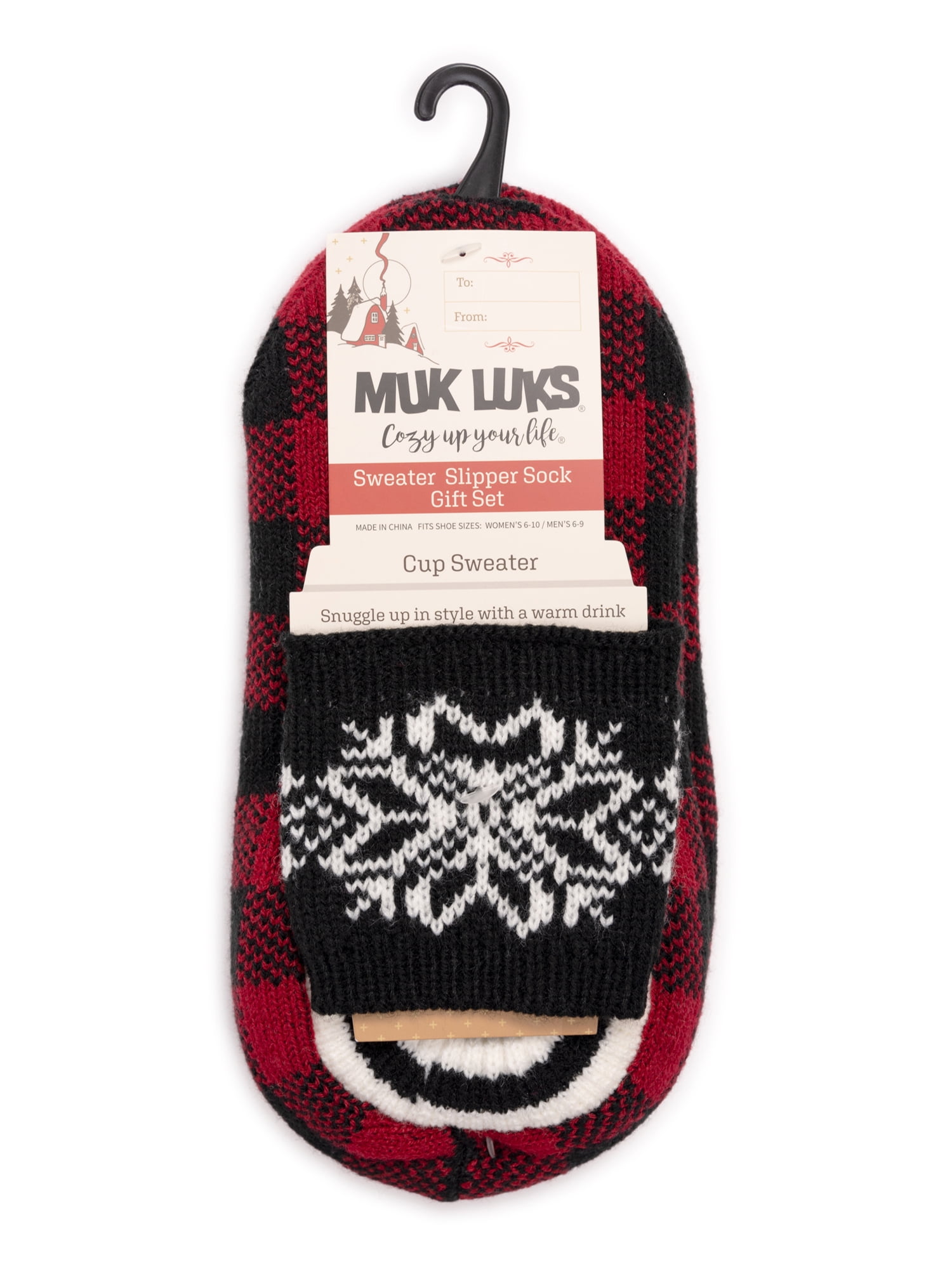 Ugly Sweater Silent Night - Recycled Slipper Socks – Pudus