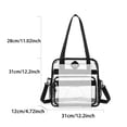 thumbnail image 2 of Clear Tote Bag,Clear Bag for Stadium Events See Through Bag for Women Transparent Concert Bag with Adjustable Shoulder Straps, 2 of 8