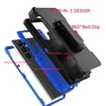 thumbnail image 3 of Phone Case for Samsung S23 Ultra Case,Heavy Duty Hard Shockproof Armor Protector Case Cover with Belt Clip Holster for Samsung S23 Ultra 6.8 5G 2023 Phone Case Blue/Black, 3 of 7