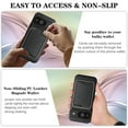 thumbnail image 3 of 2 In 1 Functuon Case for Google Pixel 10 /10 Pro, PU Leather Detachable Magnetic Card Bag, Support Wireless Charging, Shockproof Protective Lightweight Cover for Google Pixel 10 /10 Pro, Black, 3 of 8
