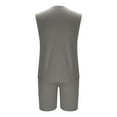 thumbnail image 3 of GERsome Men's Tracksuits 2 Piece Sleeveless Crewneck Tank Tops and Shorts Sets Summer Athletic Running Gym Workout Loungewear for Men M-3XL, 3 of 6