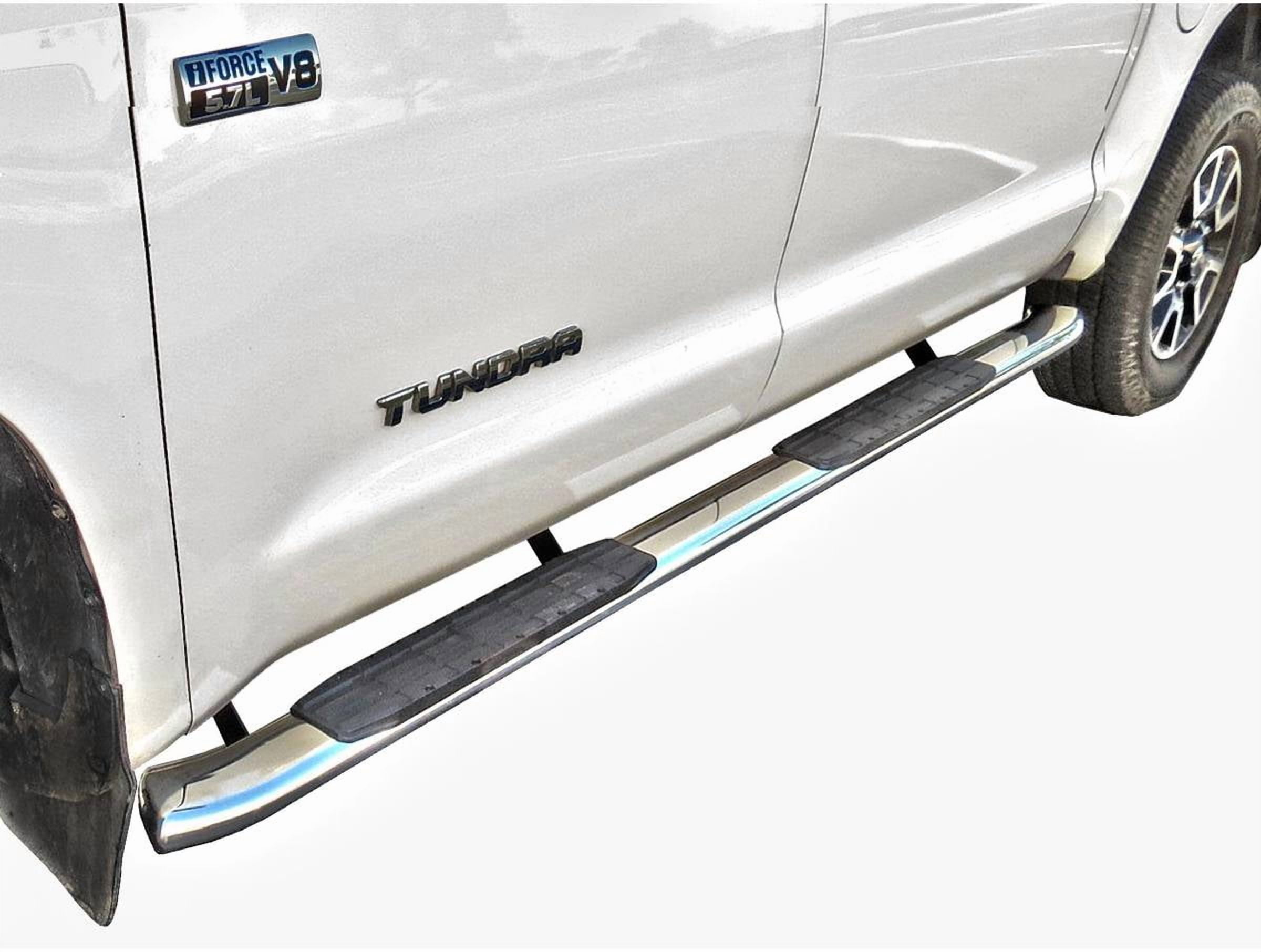 Ionic by RealTruck 4" Curved Stainless Nerf Bars Compatible with 1999-2016 Ford SuperDuty SuperCab
