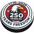 thumbnail image 3 of USA Patriotic Spare Tire Cover United States 250th Anniversary Wheel Protectors Weatherproof Universal Wheel Cover Fit for Rv SUV Travel Trailer Camper Truck, 3 of 10