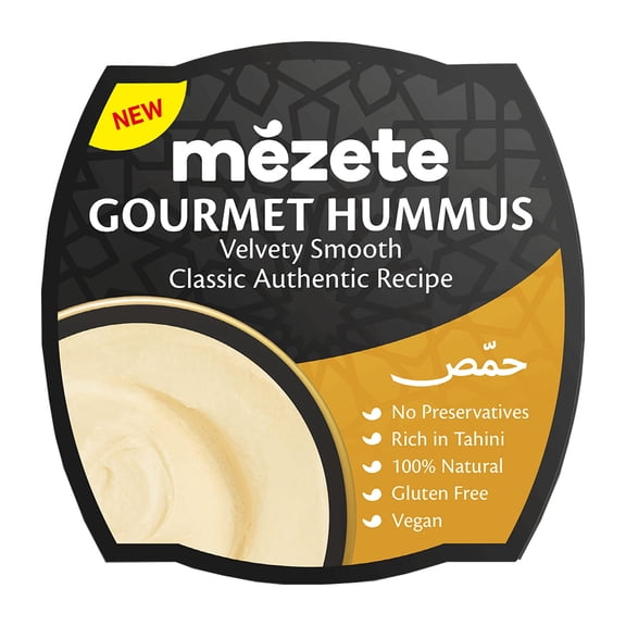 Mezete - Classic Hummus Dip - 7.58 Oz, Case of 6
