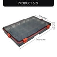 thumbnail image 3 of Fish Baits Storage Case with Detachable Compartments Grids Fishing Tackle Carry Box Seal Water Proof Fishing Tackle Box, 3 of 8
