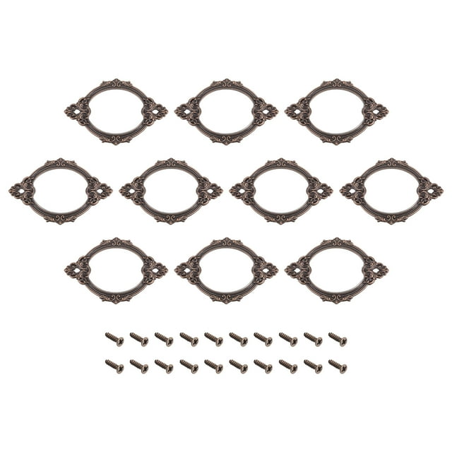 Metal Etiqueta Soportes, 68x44mm 24uds Negocio Tarjeta Soporte Archivo Etiqueta Catálogo Marcos para Estantería Oficina Biblioteca Cajón, Marrón Unique Bargains portaetiquetas