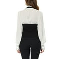 thumbnail image 3 of INSPIRE CHIC Women's Halter Neck Sleeveless Button Down Dressy Suit Waistcoat Vest, 3 of 7